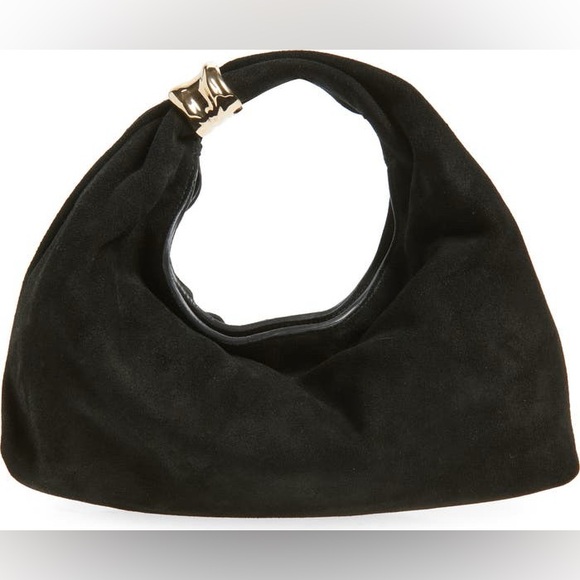 Madewell Handbags - NWT Madewell Suede Mini Ring Pouch shoulder handbag - black